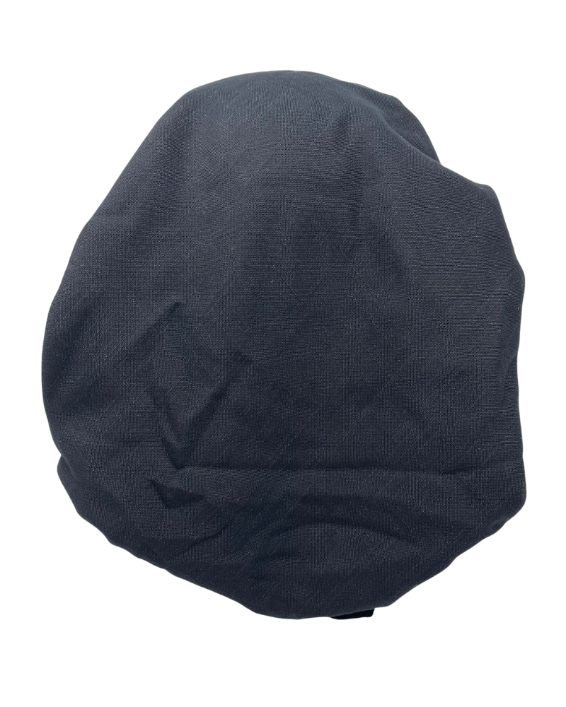 Lizi Headwear IBC-BX-2515 Black Solid Adjustable Pre-Tied Bandanna with Velvet Grip Myselflingerie.com