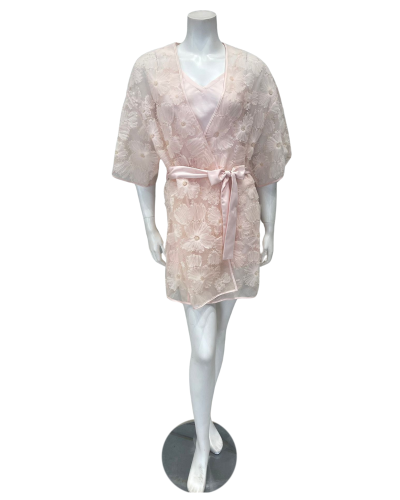 Rya Collection 195 + 873 Blush Cyprus Chemise & Robe Set Myselflingerie.com