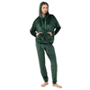 Vamp 23083 Green Teal Velour Pajamas Lounger Set Myselflingerie.com