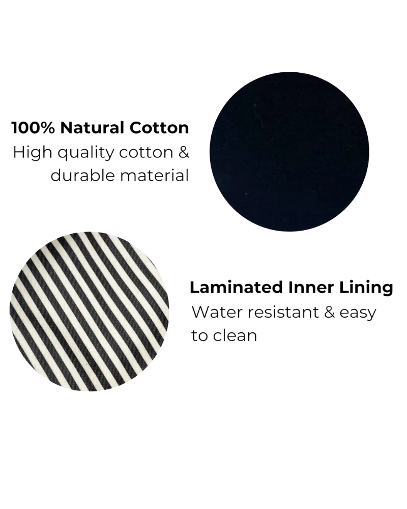 MSCPBK Black My Skin Care Organizing Pouch