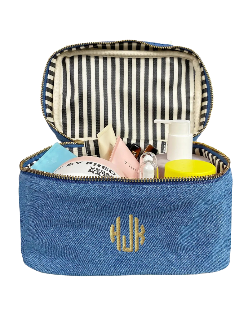 Bag All 7425 Denim My Makeup Cosmetic Box Myselflingerie.com