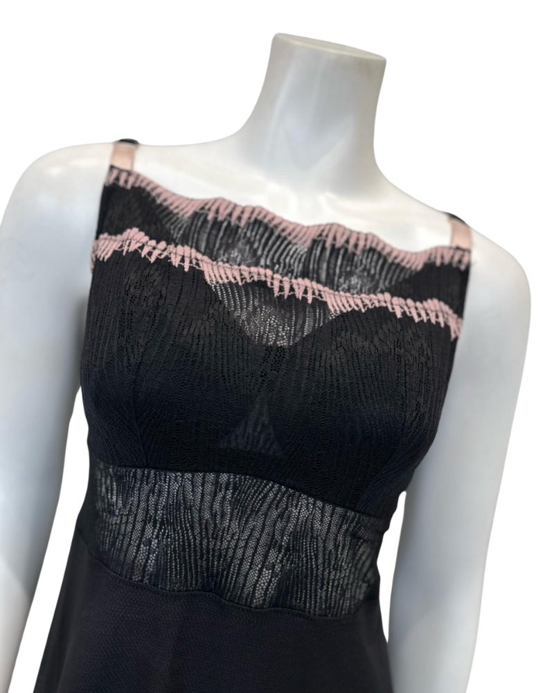 Montelle 9562 Black/Bloom Dolce Vita Bandeau Muse Chemise Set Myselflingerie.com