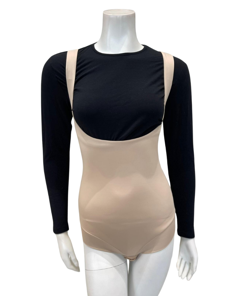 MiracleSuit 4091 Warm Beige Shape Away Open Bust Bodysuit Myselflingerie.com