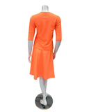 Jackie O' 2PC-SWMCV-NOR Neon Orange Junior Swim Top & Skirt Set Myselflingerie.com