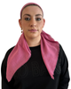 Solid Pink Adjustable Pre-tied Bandanna with Velvet Grip