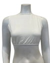 Gemsli Ivory Modal Sleeveless Crop Shell Adjustable Neck