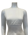 Gemsli Ivory Modal Sleeveless Crop Shell Adjustable Neck