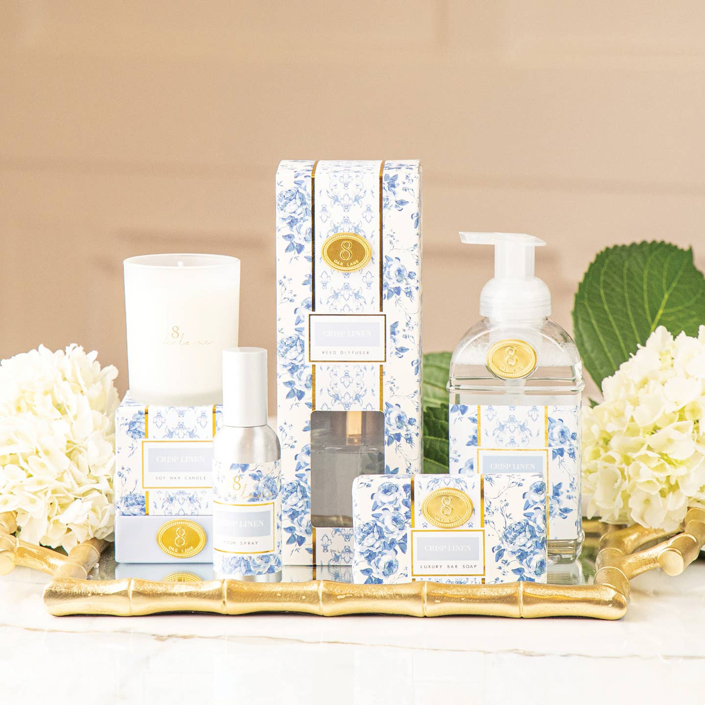 8 Oak Lane EFHSA-002 Crisp Linen 15 Oz Foaming Hand Soap Myselflingerie.com