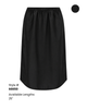 S6650 Black Taffeta Half Slip 25