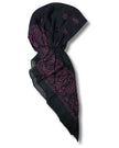 Paisley Hot Pink on Black Classic Pre-Tied with Velvet Grip and Short Tails
