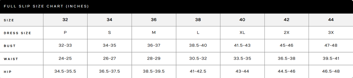 Size Guide 1