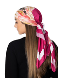 Pretty in Peony Adjustable Pre-Tied Bandanna with Full Grip