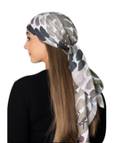 Neutral Pebble Adjustable Pre-Tied Bandanna with Full Grip