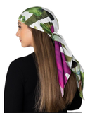 Graphic Garden Adjustable Pre-Tied Bandanna with Full Grip