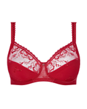 Chantelle Scarlet/Peach Every Curve 3 Part Cup Underwire Bra