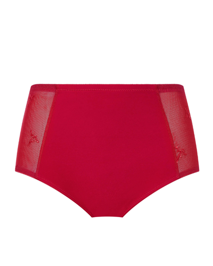 Chantelle 16B8 Scarlet/Peach Every Curve Hi Waist Brief myselflingerie.com
