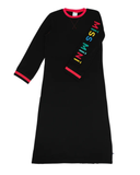 Miss Mini Wink Black Modal Teen Nightgown