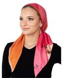 Painted Peony Adjustable Pre-Tied Bandanna with Full Grip