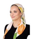 Citrus Garden Adjustable Pre-Tied Bandanna with Full Grip