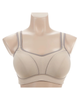 Fitfully Yours B9660 Fawn/Taupe Molded Underwire Sports Bra mysellingerie.com