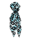 Aqua Cheetah Pre-Tied Bandanna with Full Grip