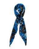 Teal Jaguar Print Pre-Tied Bandanna with Full Grip