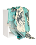 Nicsessories Vintage Toile Print Square Scarf with Full Grip