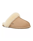 UGG 1106872 Scuffette II Sand Suede Slipper with Fur Trim myselflingerie.com