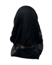 Cherie SP100BK Black Metallic Sparkle Pre-Tied Open Back Bandanna myselflingerie.com
