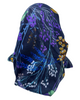 Cherie SP248BLM Blue/Multi Floral Pre-Tied Open Back Bandanna myselflingerie.com