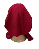 Cherie HRBRD Red Ribbed Supersoft Pre-Tied Bandanna myselflingerie.com