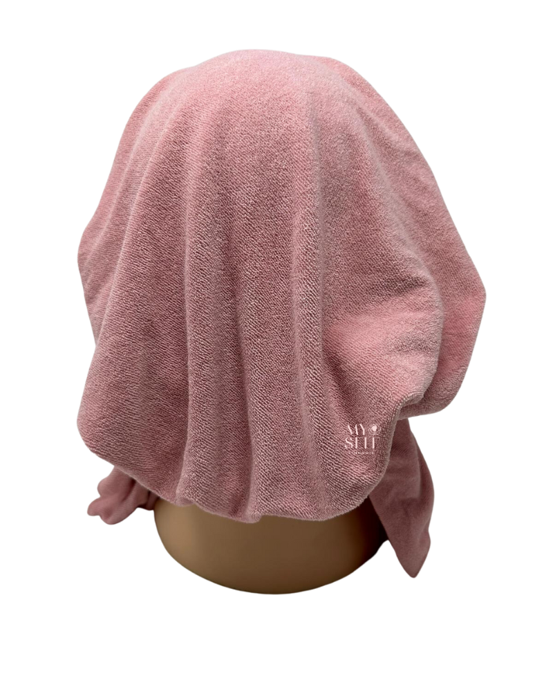 Cherie HTPK Pink Terry Pre-Tied Bandanna myselflingerie.com