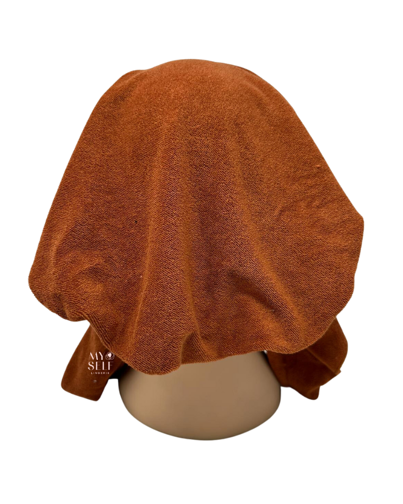 Cherie HTRU Rust Terry Pre-Tied Bandanna myselflingerie.com