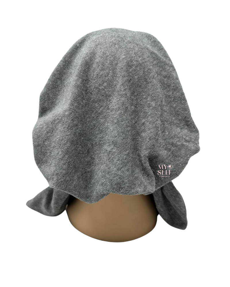 Cherie HTGY Heather Grey Terry Pre-Tied Bandanna myselflingerie.com