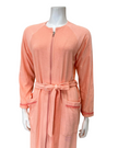 Iora Lingerie 23132RC Sunset Tassel Trim Cotton Zippered French Terry Robe myselflingerie.com