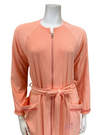 Iora Lingerie 23132RC Sunset Tassel Trim Cotton Zippered French Terry Robe myselflingerie.com