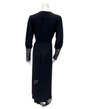 Oh! Zuza 4011 Black Lace Modal Morning Robe myselflingerie.com