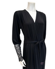 Oh! Zuza 4011 Black Lace Modal Morning Robe myselflingerie.com
