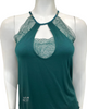Oh! Zuza 4030 Deep Green Lace Modal Cami & Shorts Pajamas Set myselflingerie.com