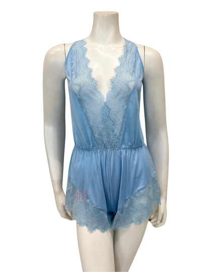 Cosabella ALLSW2211 Aasmani Blue Allure Romper myselflingerie.com