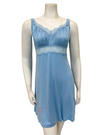 Cosabella ALLSW2722 Aasmani Blue Allure Curvy Modal Chemise myselflingerie.com