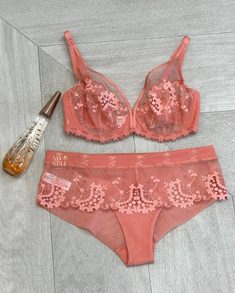 Simone Perele 12B630 Rose Wish Boyshort Panty myselflingerie.com