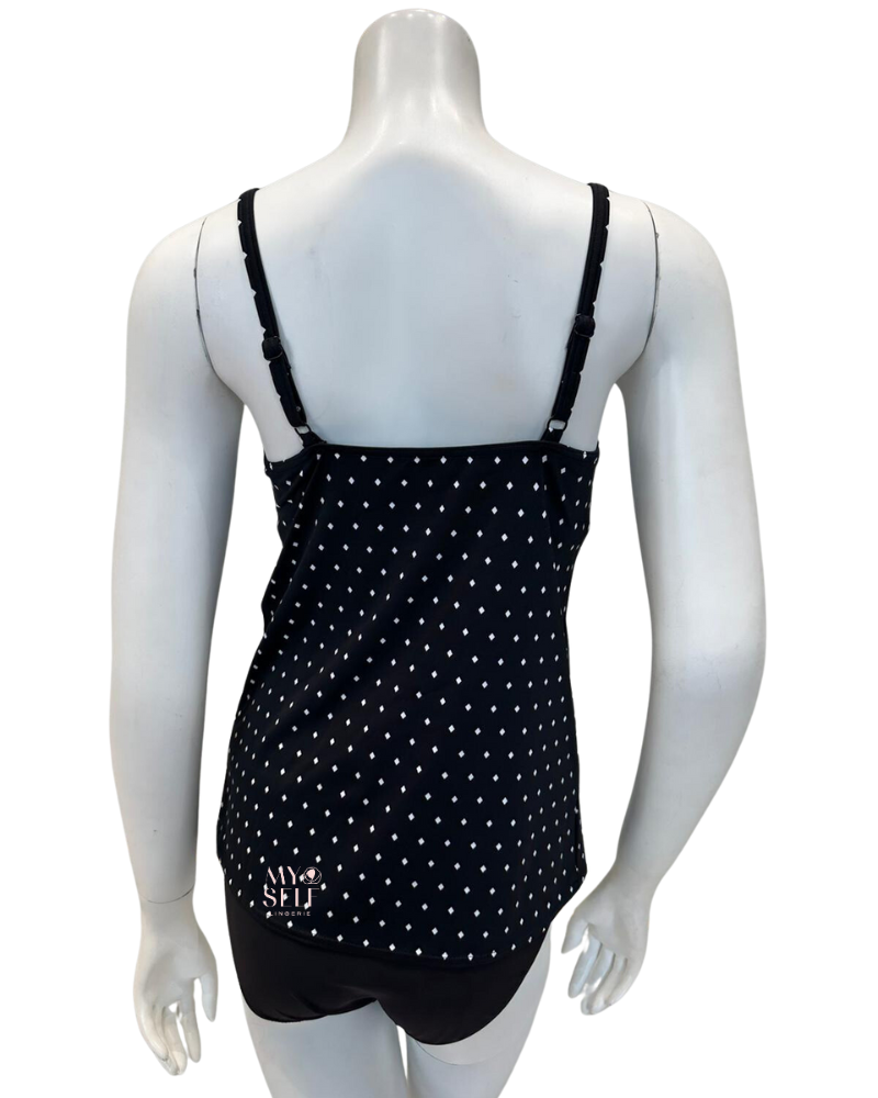 Fantasie 7238 Black Jewel Cove Underwire Swim Tankini Top myselflingerie.com