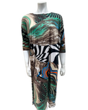 Jackie O' SWMDRS-CB Color Block Print Swim Cover Up Dress myselflingerie.com
