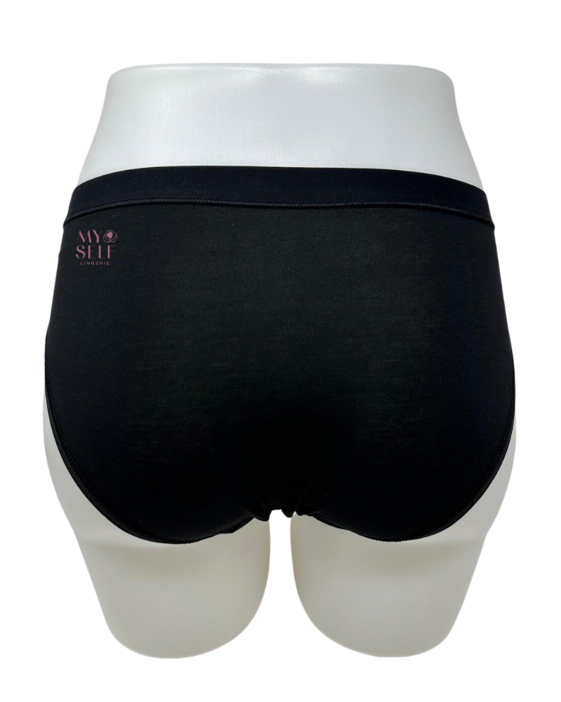 Wacoal 870362 Black Understated Cotton Bikini myselflingerie.com