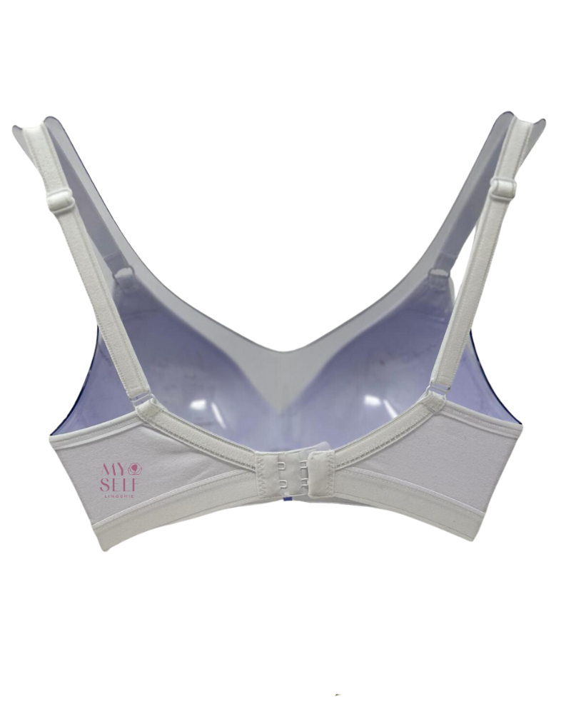 Cotton Touch 400 White Beginner's Cotton Wire Free Bra myselflingerie.com