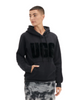 UGG 1121385 Black Rey Fuzzy Logo Hoodie myselflingerie.com