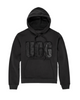 UGG 1121385 Black Rey Fuzzy Logo Hoodie myselflingerie.com