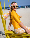 Undercover Waterwear S23-PT2-OF Orange Print Flairy Skirt Teen Swim Set myselflingerie.com