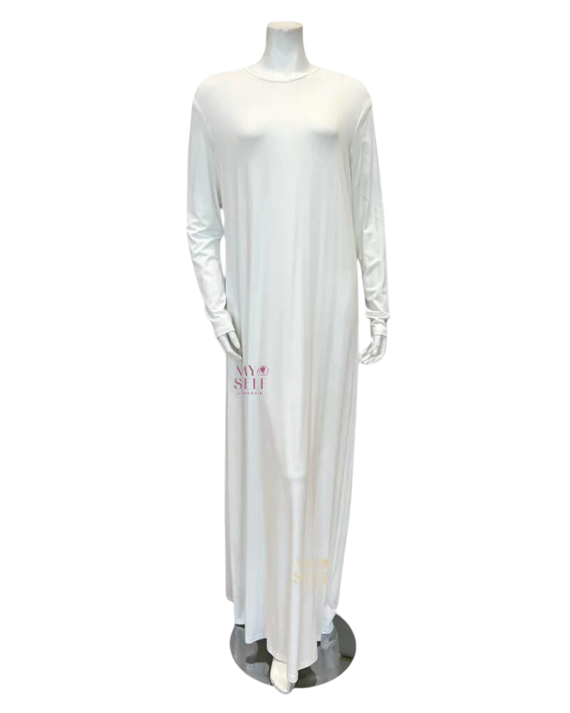Sparrow Ivory Long Sleeve 50" Midi Shell Dress Sparrow Ivory Long Sleeve 50" Midi Shell Dress